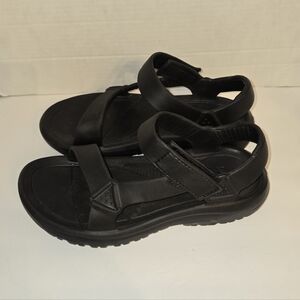Teva Hurricane Men's 8 Women's 10 Drift EVA Water Shoes Sandals Black Slip-On